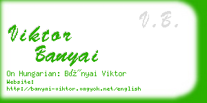 viktor banyai business card